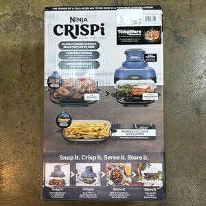 Ninja Crispi 5-in-1 Portable Glass Air Fryer with 3 Containers